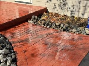 🔶 Featuring! 🔶  We completed this custom ‘Front Entry’ project for an absolutely amazing family in Exeter Township this past November! ⏫️ Transform your space with T. Rinaldo Concrete, where bespoke designs meet unmatched craftsmanship ⏫️